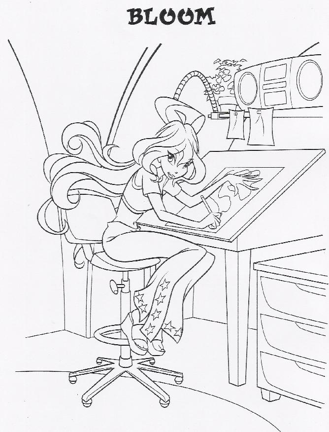 28 winx club coloring pages