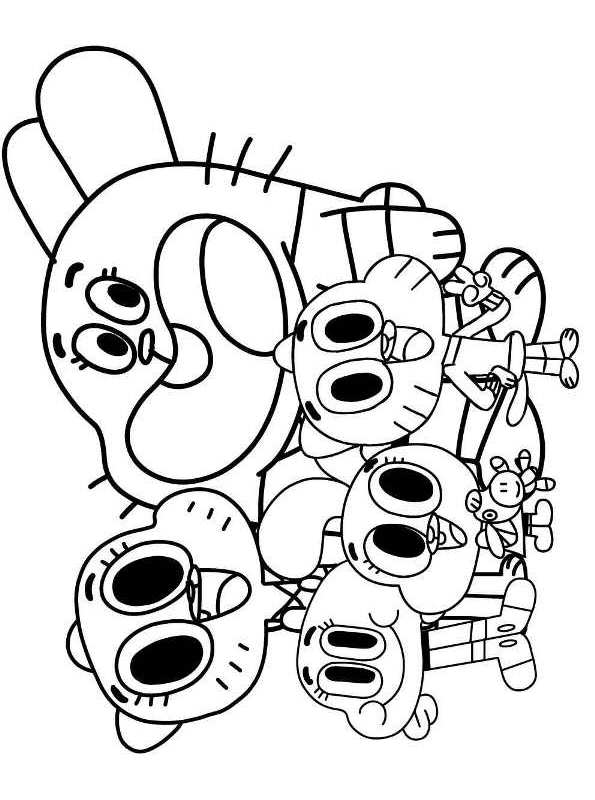 Kids-n-fun.com | Coloring page Amazing World of Gumball ...