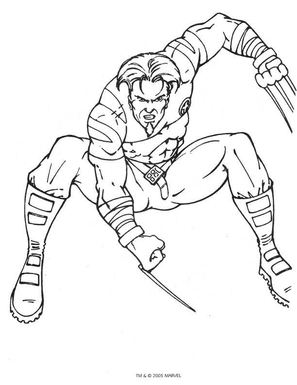 kidsnfun  40 coloring pages of x men