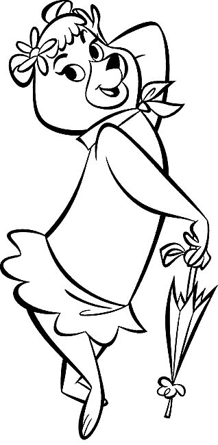 yogi bear and cindy coloring pages - photo #35