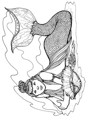 Kids-n-fun.com | 29 coloring pages of Mermaid