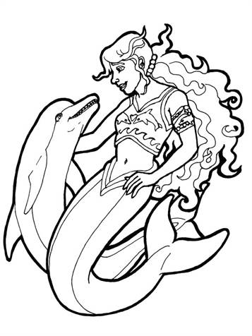 Kids-n-fun.com | 29 coloring pages of Mermaid