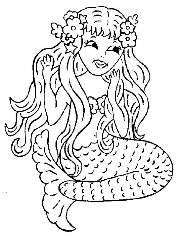 mermaid coloring fun