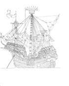 coloring page Sailing Ships
