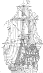 coloring page Sailing Ships