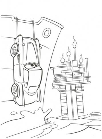 kidsnfun  38 coloring pages of cars 2