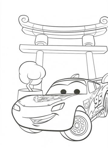 107  Coloring Pages Lightning Mcqueen Cars 2  Free