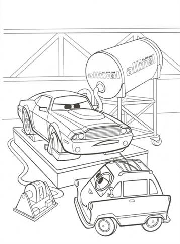 Kids N Fun Com 38 Coloring Pages Of Cars 2