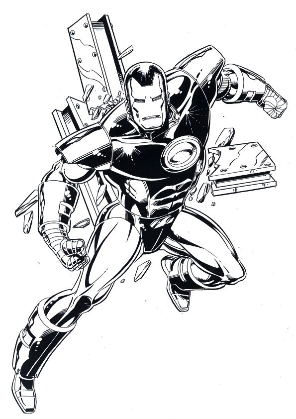 Kids-n-fun.com | 60 coloring pages of Iron Man