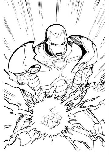 kidsnfun  60 coloring pages of iron man