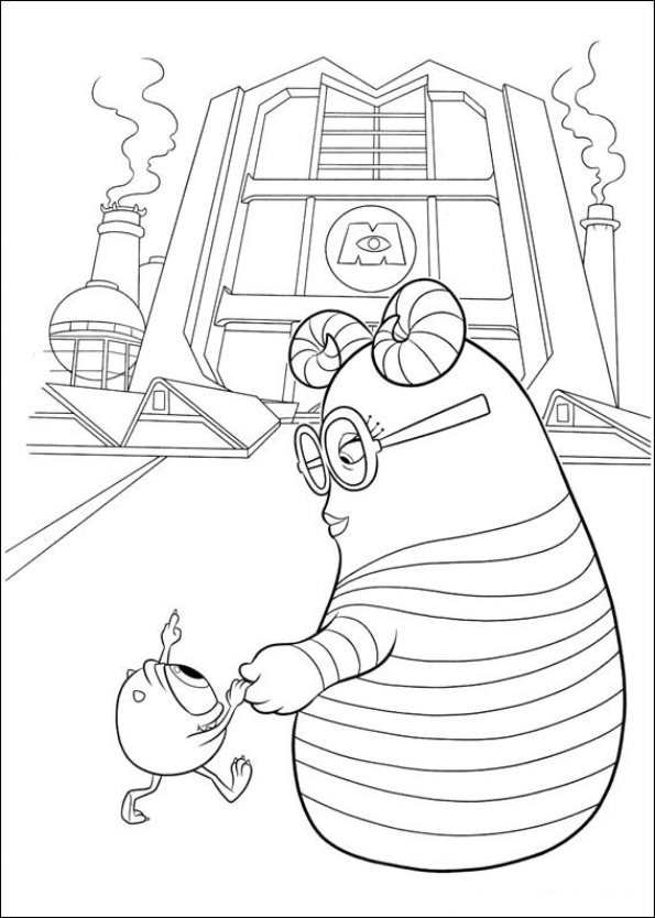 Kids-n-fun.com | Coloring page Monsters University Monsters University