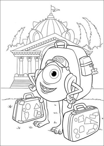 Explore the World of Monsters Inc. with Printable Coloring Pages