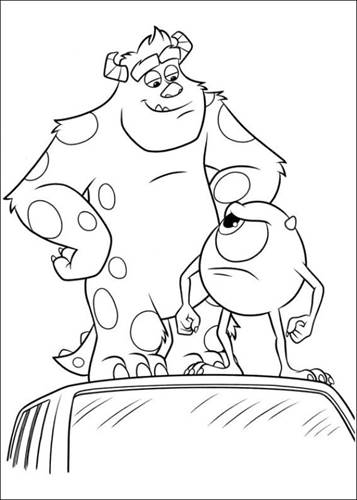 Monsters Inc Coloring Pages - ColoringAll