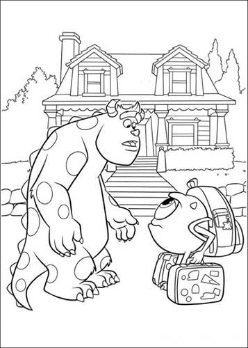 920 Disney Coloring Pages Monsters Inc  Best Free