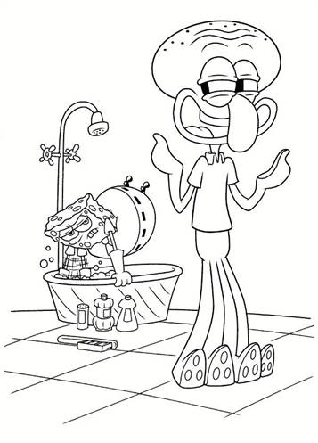 kidsnfun  39 coloring pages of spongebob squarepants