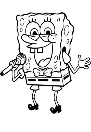 coloring pages free sponge bob