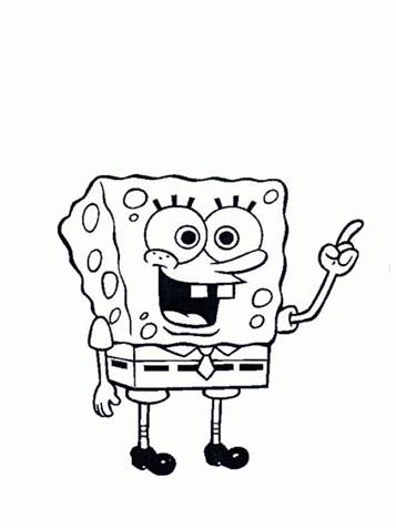 SpongeBob Adult Coloring Page