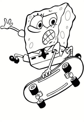 coloring pages free sponge bob