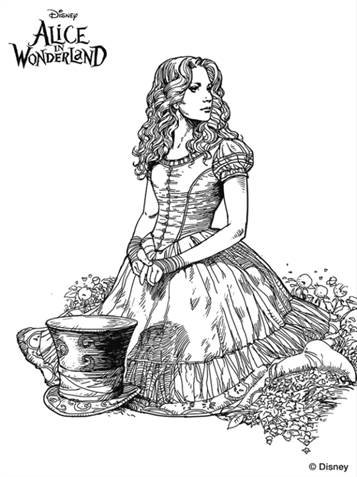 Featured image of post Alice In Wonderland Coloring Pages For Adults
