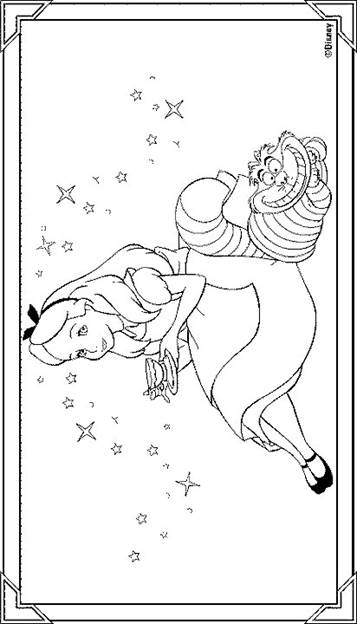 Kids-n-fun.com | 16 coloring pages of Alice in Wonderland