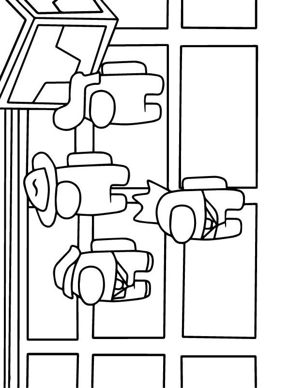 Among Us Coloring Pages Hard - 303+ Best Quality File