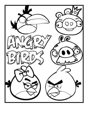 Bubbles Angry Birds Coloring Page for Kids - Free Angry Birds Printable  Coloring Pages Online for Kids 