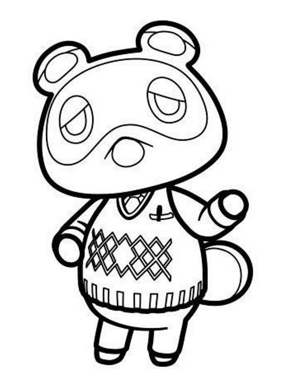 Coloring page Animal Crossing animal crossing
