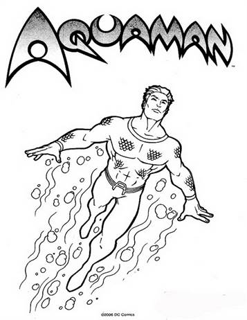 Aquaman Coloring Pages