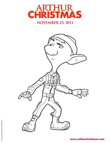 arthur holiday coloring pages