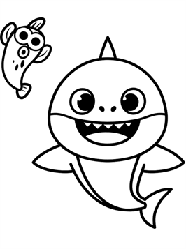 98  Baby Shark Family Coloring Pages  Latest HD