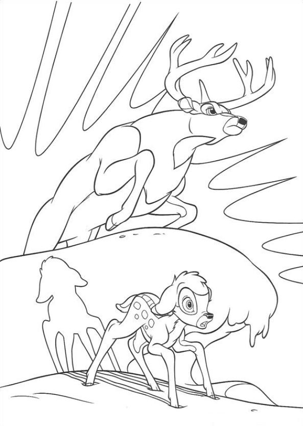 Bambi Ronno Coloring Pages Coloring Pages