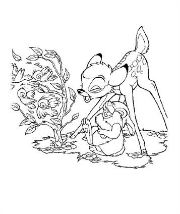 Kids-n-fun.com | 16 coloring pages of Bambi