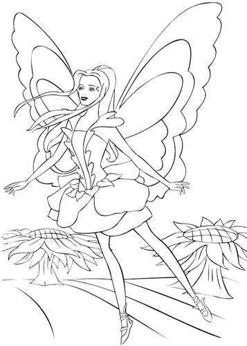 barbie mermaidia coloring pages