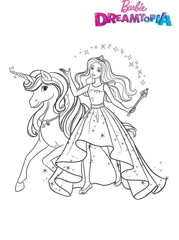 Desenhos para colorir - 50 opções para imprimir e é grátis!  Barbie  coloring pages, Princess coloring pages, Unicorn coloring pages