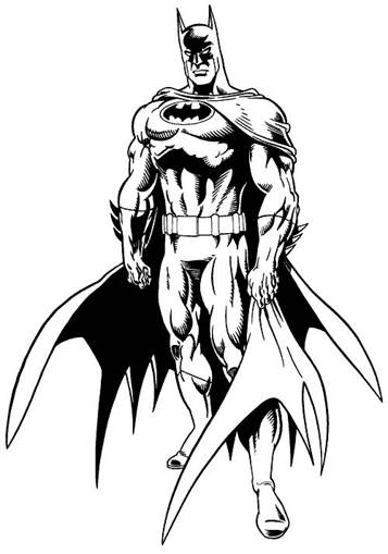 Batman coloring pages for kids - Batman Kids Coloring Pages