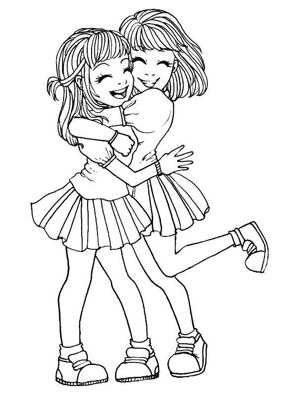 Coloring page BFF BFF