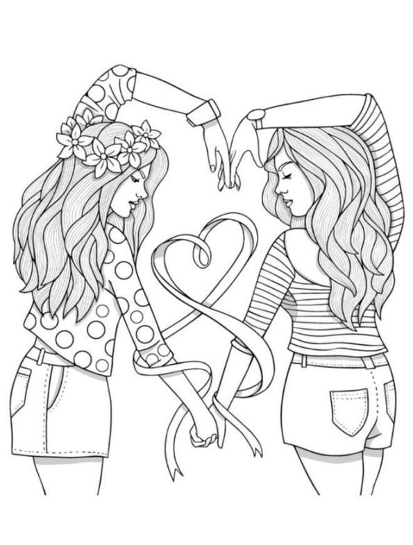 Kids-n-fun.com | Coloring page BFF BFF