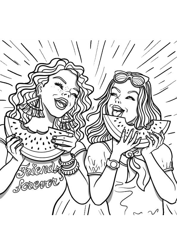 Kids-n-fun.com | Coloring page BFF BFF