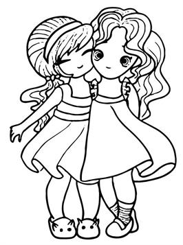 Adult Coloring Book Friendship Edition Best Friends Forever: Funny