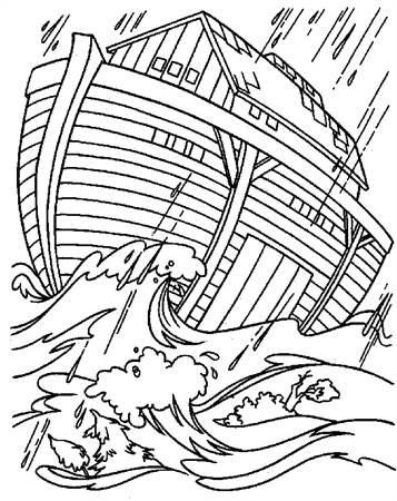 Beste Kids-n-fun.com | 8 coloring pages of Bible Noahs Ark OX-25