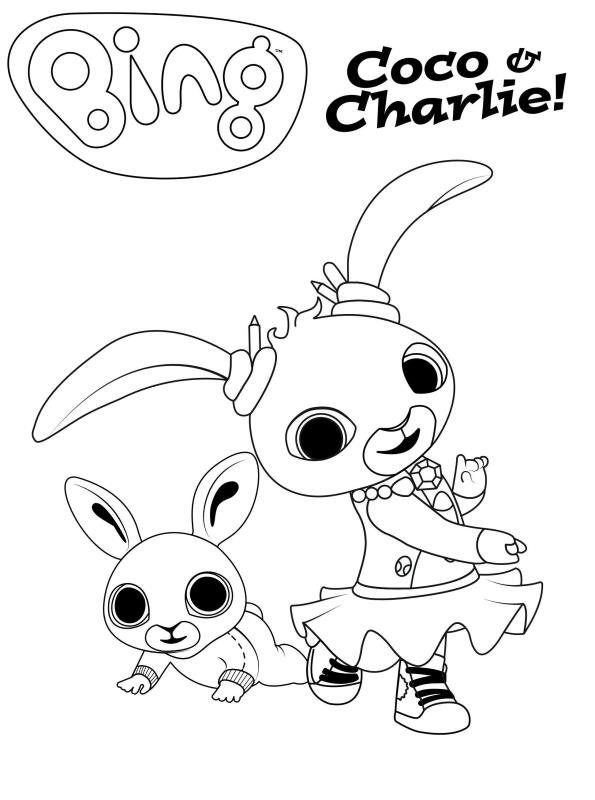 Download Kids-n-fun.com | Coloring page Bing Bunny Coco Charlie