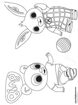 Kids-n-fun.com | 42 coloring pages of Bing Bunny