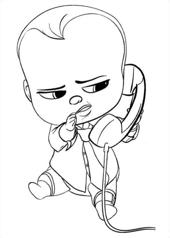 Boss Baby Printable Coloring Pages - boringpop.com