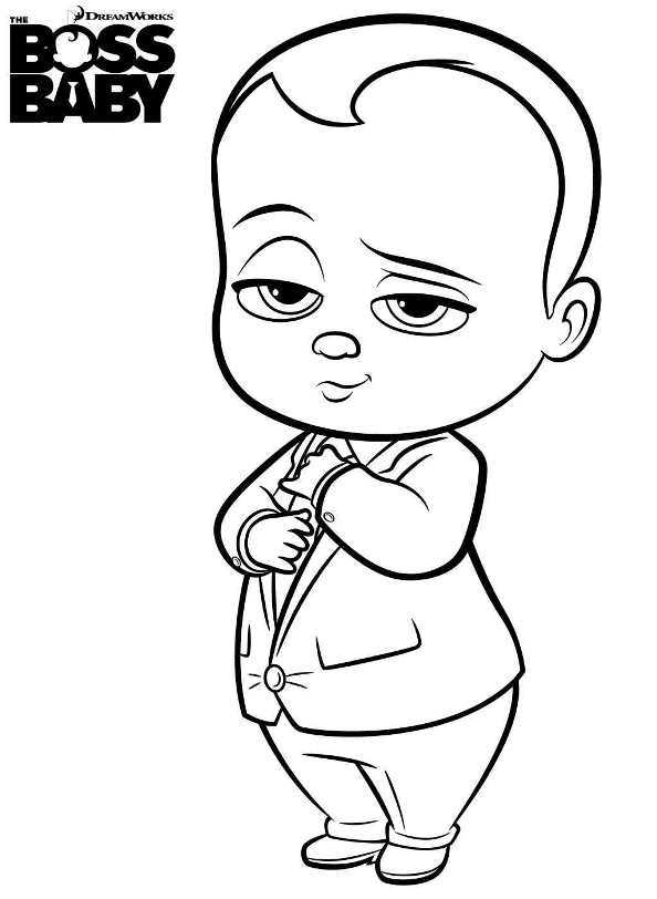 Download Kids-n-fun.com | Coloring page Boss baby boss-baby-25