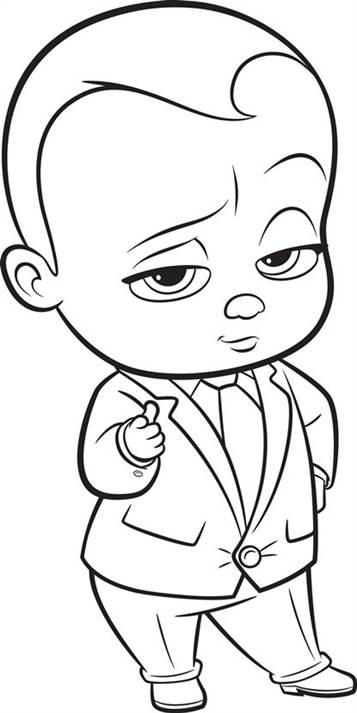 Kids N Fun Com 27 Coloring Pages Of Boss Baby