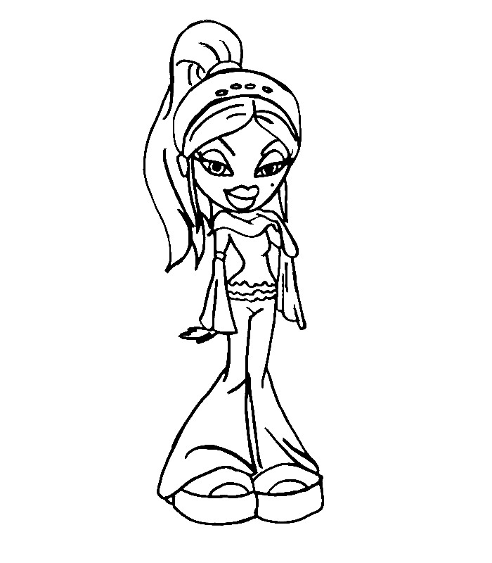 Bratz coloring pages printable games