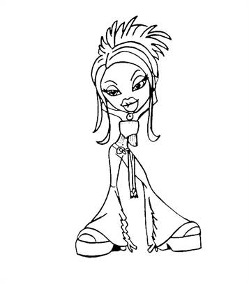 51 coloring pages of Bratz