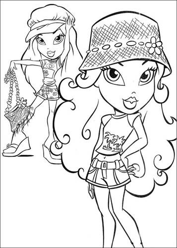 51 coloring pages of Bratz