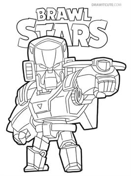 Kids N Fun Com 19 Coloring Pages Of Brawl Stars Skins - bo mecha brawl stars