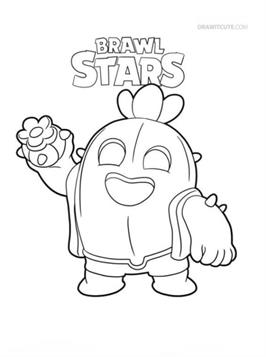 Kids N Fun Com 19 Coloring Pages Of Brawl Stars Skins - brawl stars knokkers kleurplaat spike